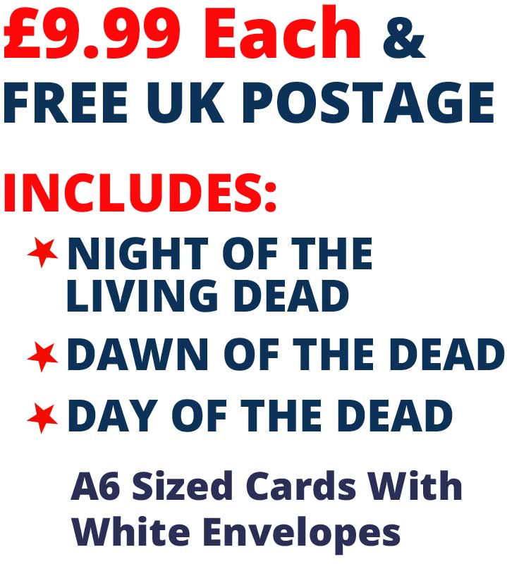 George A Romero Dead Series 3 Card Set £9.99 Includes Night Of The Living Dead, Dawn Of The Dead Cards